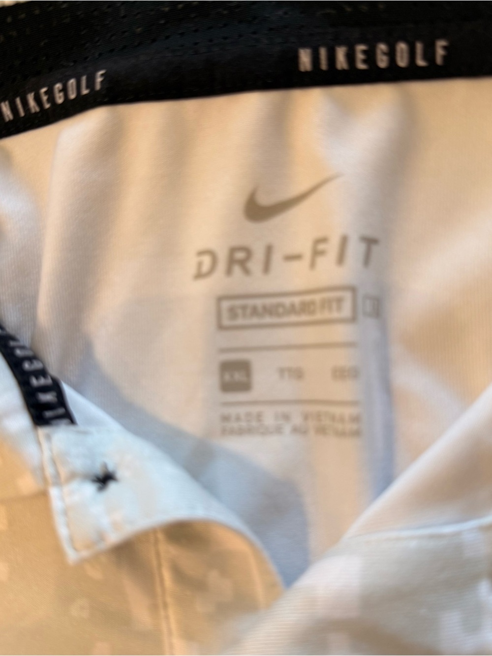Nike Men’s White Digital Camo Polo - Picture 2 of 2